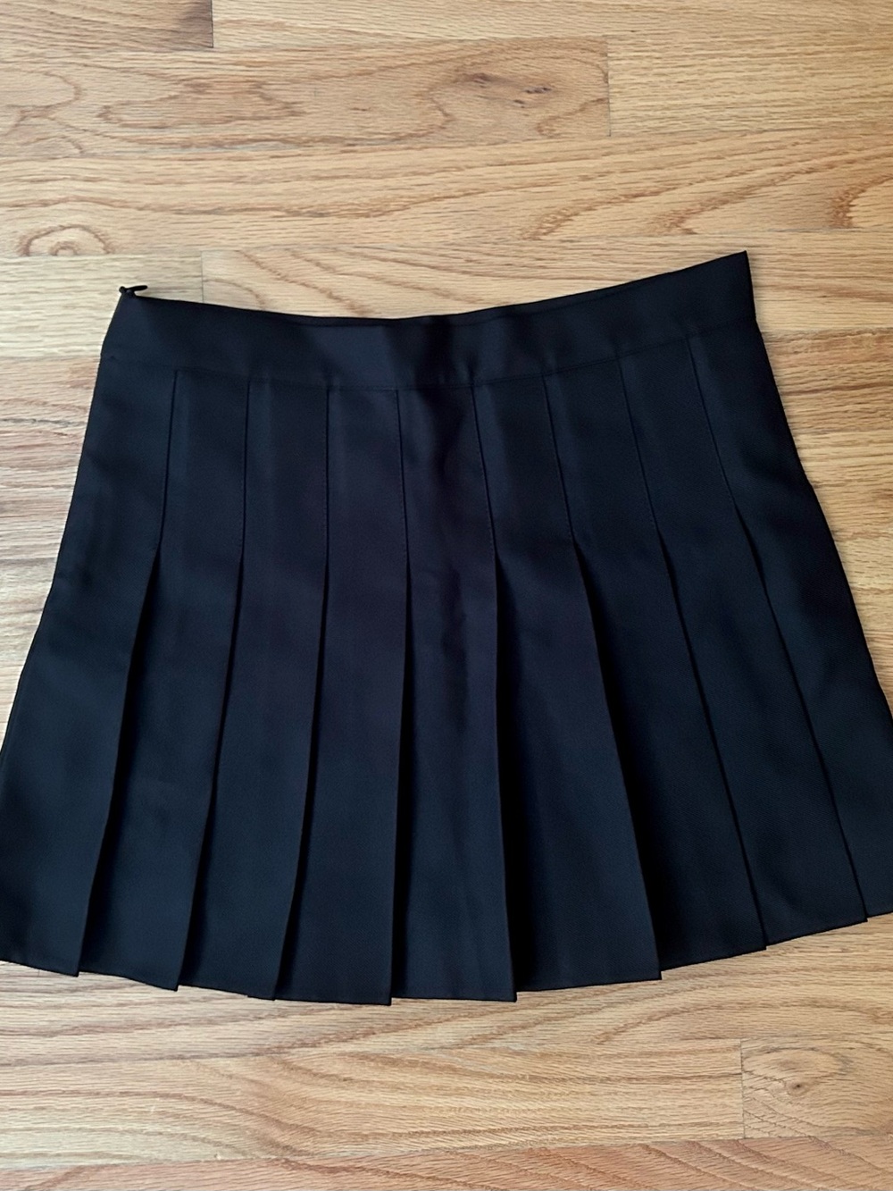 Classic Black Pleated Mini Skirt - Women's